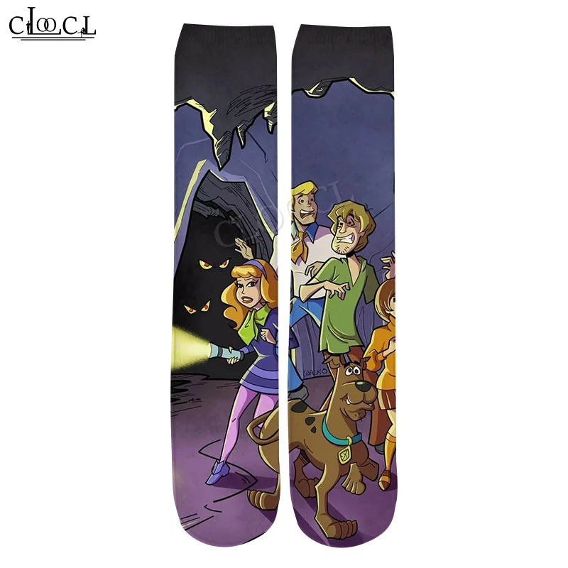 

CLOOCL 2021 Newest Cartoon Anime Scooby Doo 3D Print Fashion Men Women Unisex Hot Selling Harajuku Korean Straight Socks