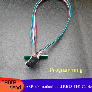 for asrock motherboard bios free chip removal adapter flashing machine cable jspi1 bios_ph1 to save brick fresh bios kit free global shipping