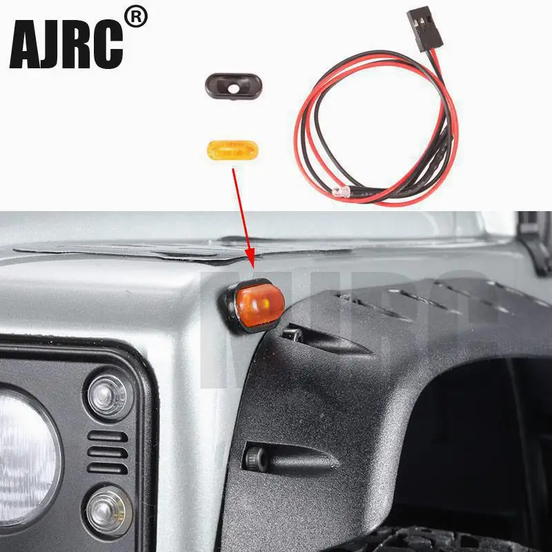

1PCS Suitable for 1/10 1/8 simulation model car Trax TRX4 TRX-6 G63 D90 D110 RC4WD SCX10 90046/47 RR10 AXIAL turn signal