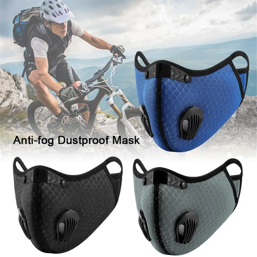 Пылезащитная маска дышащая двухклапанная Неопреновая ткань для защиты лица и