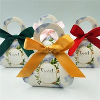 candy boxes wedding favors and gifts box marbling style party supplies baby shower paper chocolate boxes package