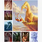Популярная 5d Алмазная мозаика, распродажа, алмазная картина с драконом 5d, полный набор, мультяшный дракон, вышивка из бисера, картины с драконом Стразы