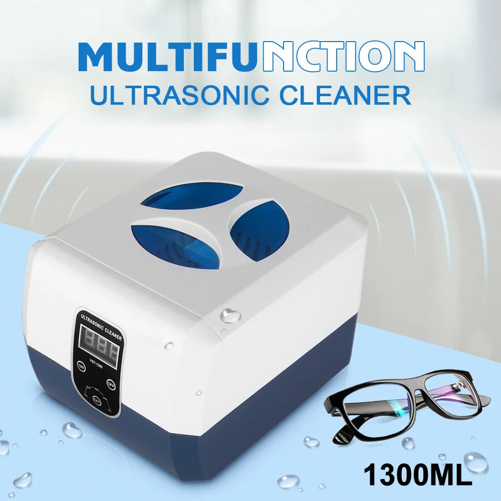 VGT1200 GTSONIC 1300 мл ультра Соник Очиститель таймер для ванны ювелирные изделия кисти очки Маникюр камни резаки Стоматологическая бритва части ультразвук - Цвет: VGT1200