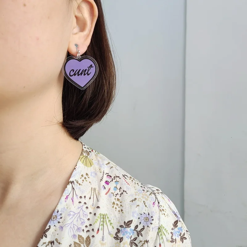 Женские акриловые серьги в готическом стиле | Украшения и аксессуары