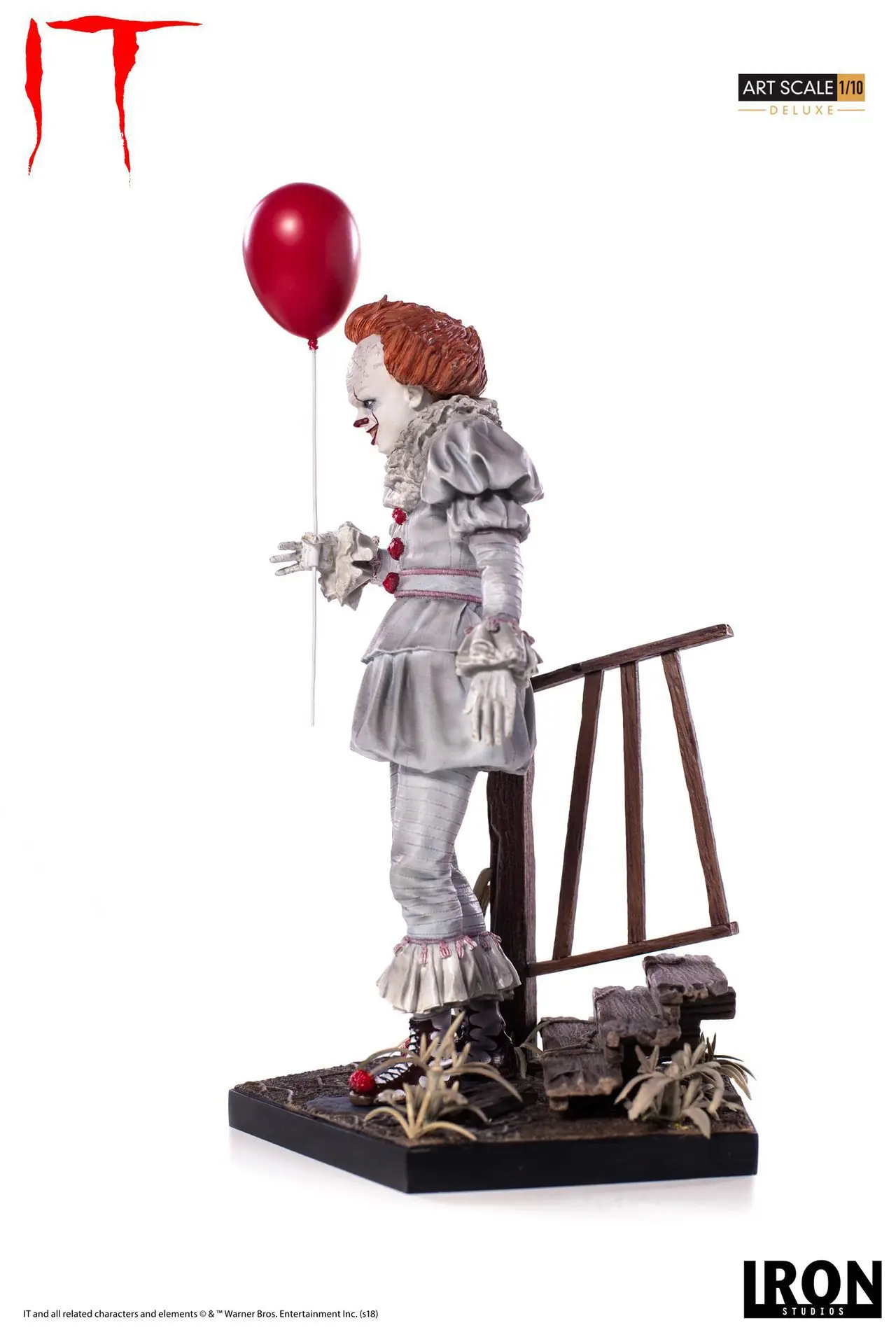 Железный IT Stephen King's It Delux Pennywise статуя клоуна экшн-Фигурки игрушки | Игрушки и