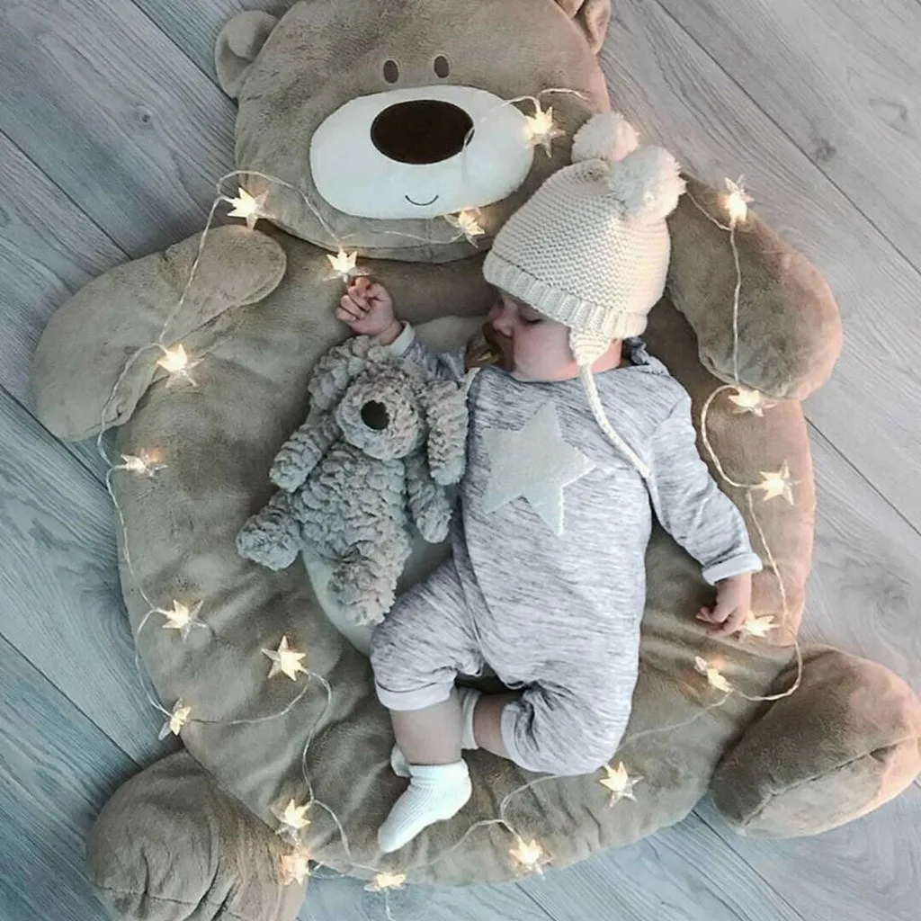 Хлопковый костюм для малышей комбинезон с длинными рукавами и принтом звезд