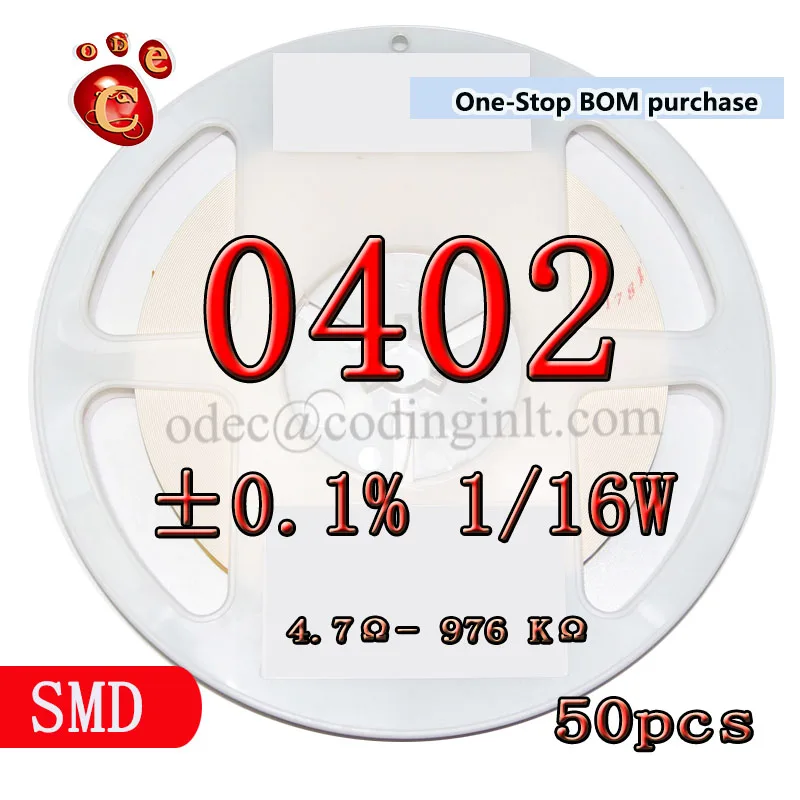 SMD 0402 390Ω ± 0.1% 1/16W 25PPM высокоточные пленочные резисторы 50 шт./лот|Резисторы| |