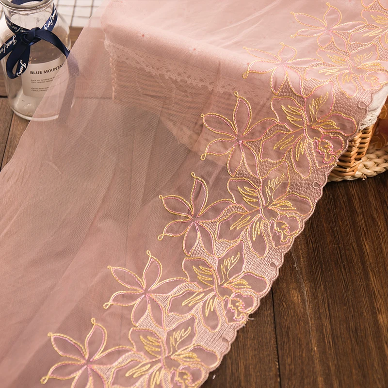 

2yards/lot 26mm width lace ribbon lace trim for sewing decor african lace fabric Embroidered Applique handmade wholesale