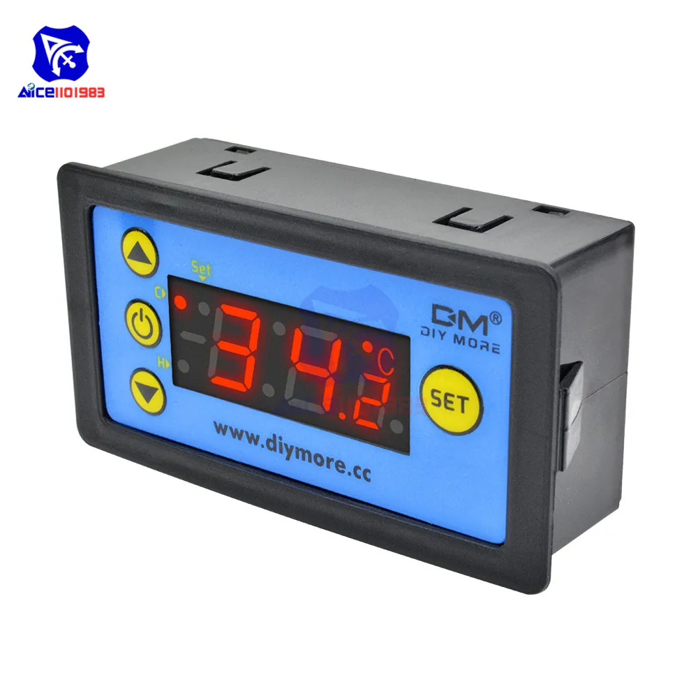 DC 12V/DC 24V/AC 110 220V термометр светодиодный цифровой переключатель Высокоточный