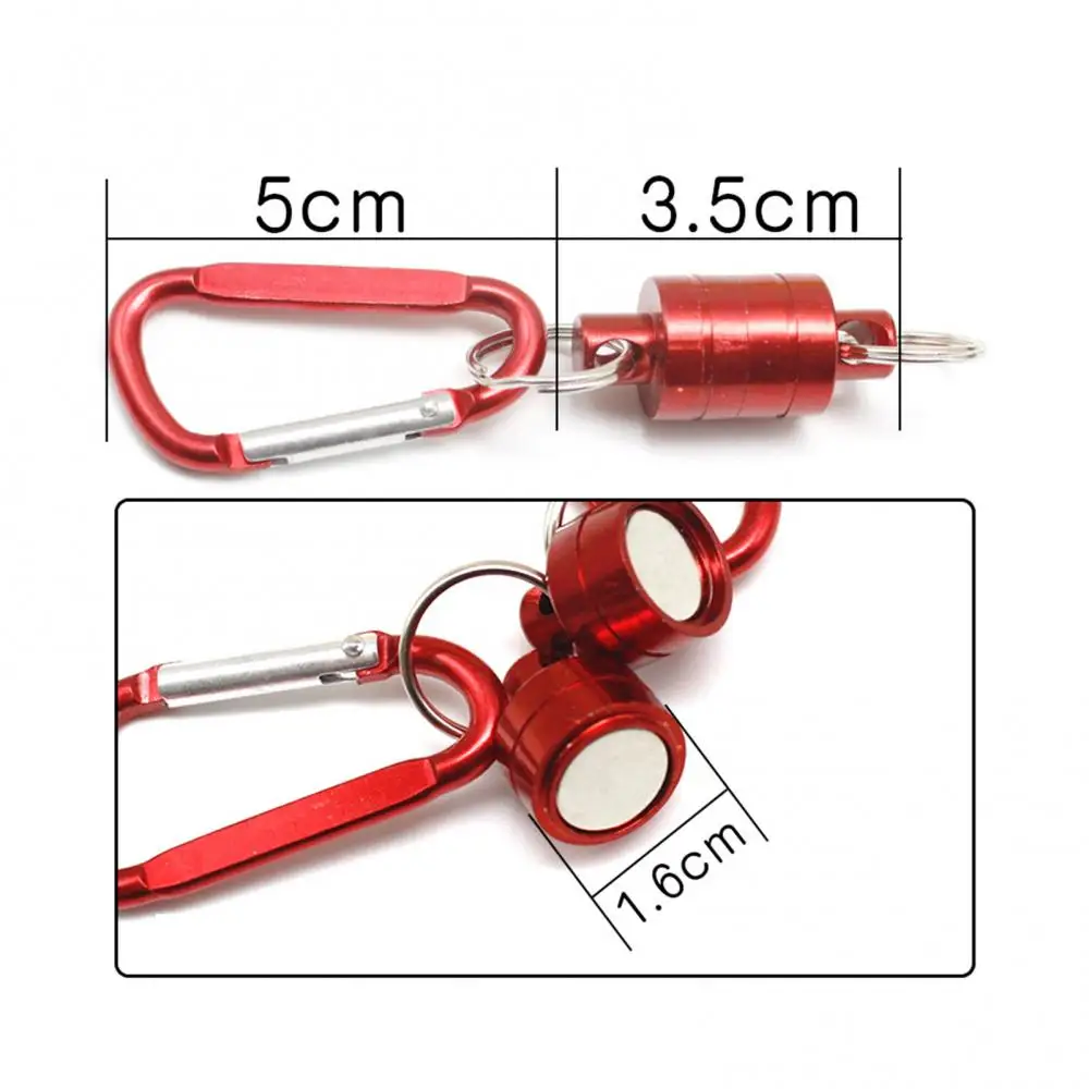 

Portable Outdoor Mountaineering Fishing Strong Magnetic Buckle Single And Double Buckle Aluminum Alloy Adsorption Powerful Lock