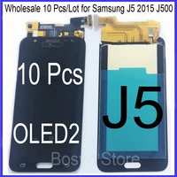 wholesale 10 pcslot for samsung j5 2015 j500 lcd screen display with touch digitizer assembly oled2