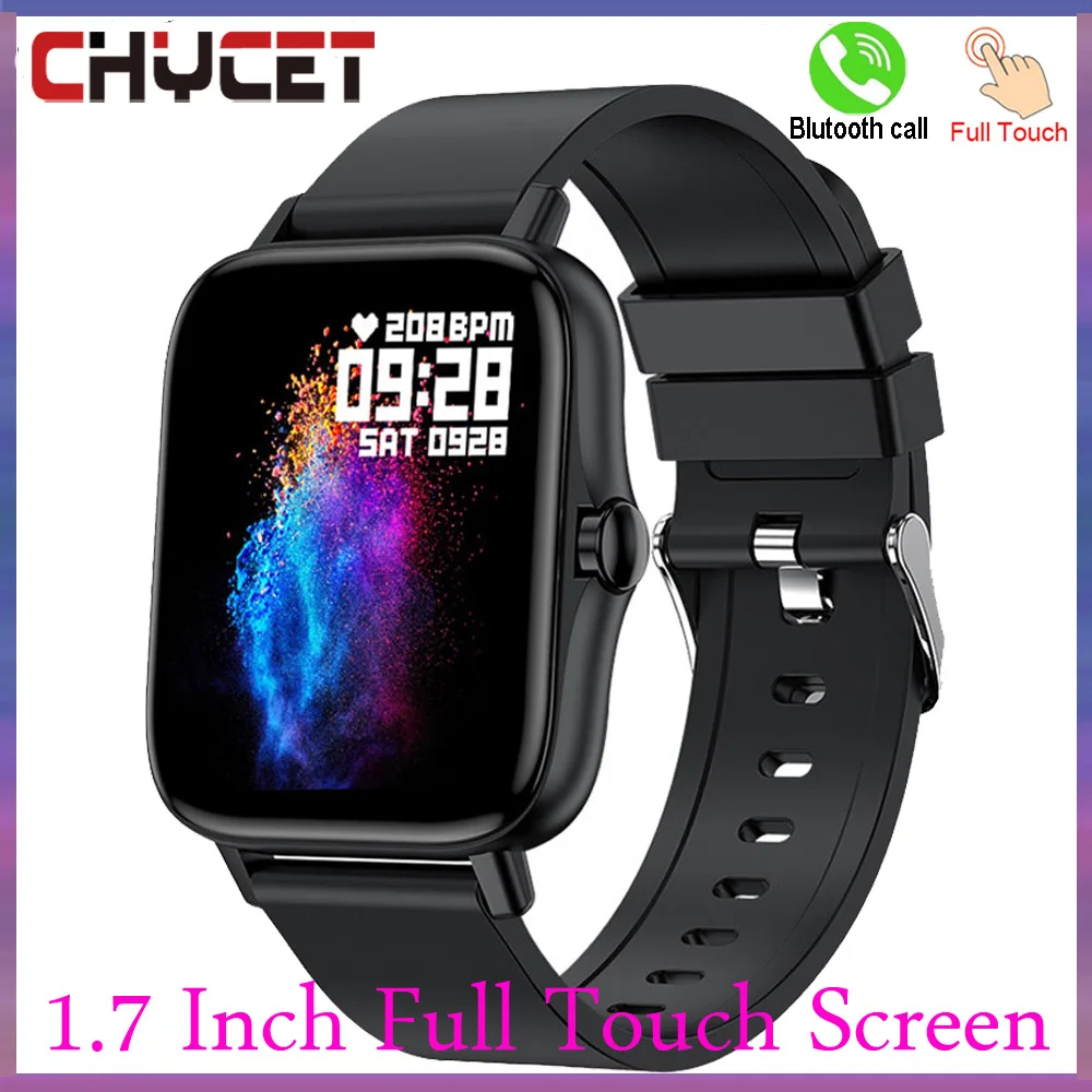 

696 2021 New Smart Watch 1.7 Inch Full Touch Bluetooth Call Clock Wrist Fitness Tracker Blood Oxygen Music Smartwatch Women Men