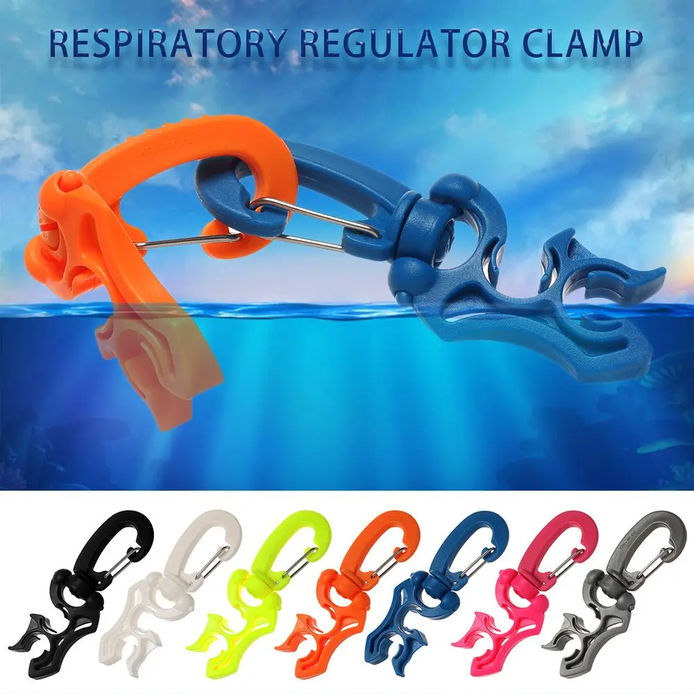 

Pressure Hoses Snorkeling Parts Scuba Diving Buckle Regulator Double BCD Respiratory Regulator Clamp Hose Holder Clip
