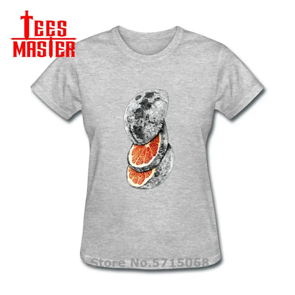Забавные ломтик фрукты Moon футболка для мужчин фрукт в виде Луны и женщин