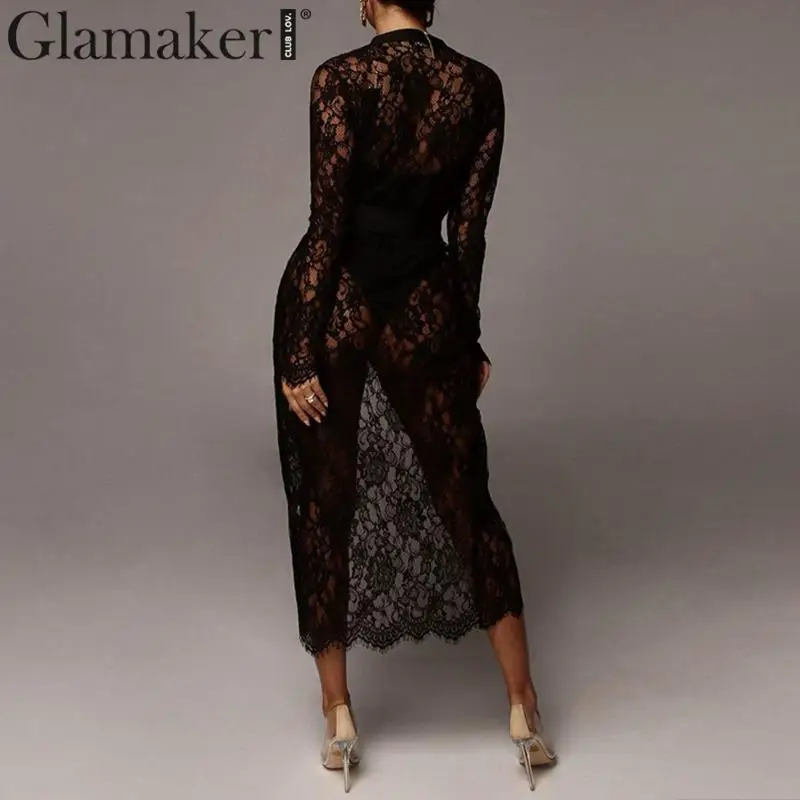 Женский Короткий комбинезон Glamaker черный комплект из двух предметов размера плюс