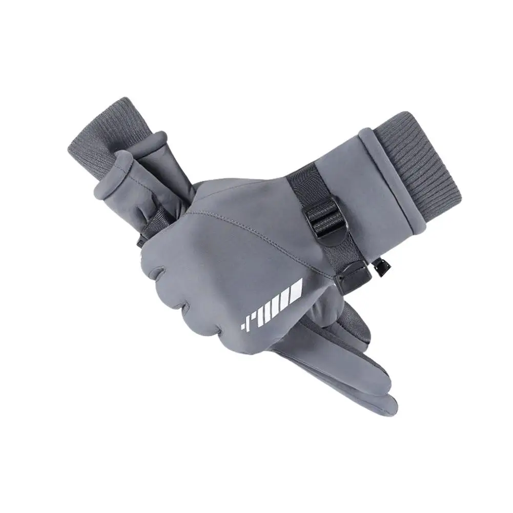 

Зимние Термические перчатки-теплые перчатки для сенсорных экранов, противоскользящие зимние перчатки, ветрозащитные теплые перчатки с рем...