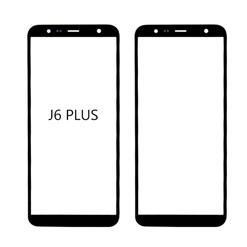 Переднее стекло объектива Внешний экран Сенсорная панель Замена для Samsung Galaxy J6plus