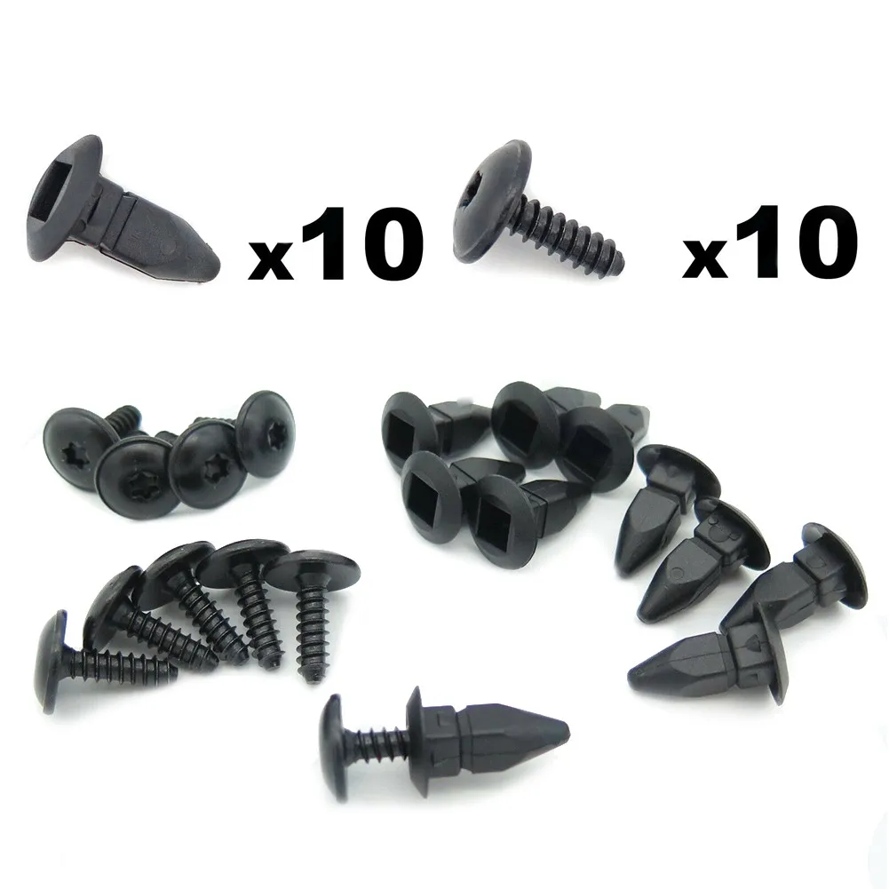 

20PCS Grommet Accessory Screws Arch Black For Golf Passat Lining Parts