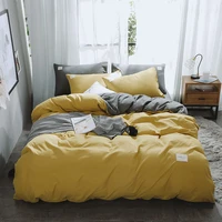 100 cats bed linen set simple nordic decoration 220240 effects color couple bed decoration grey sheets single double queen