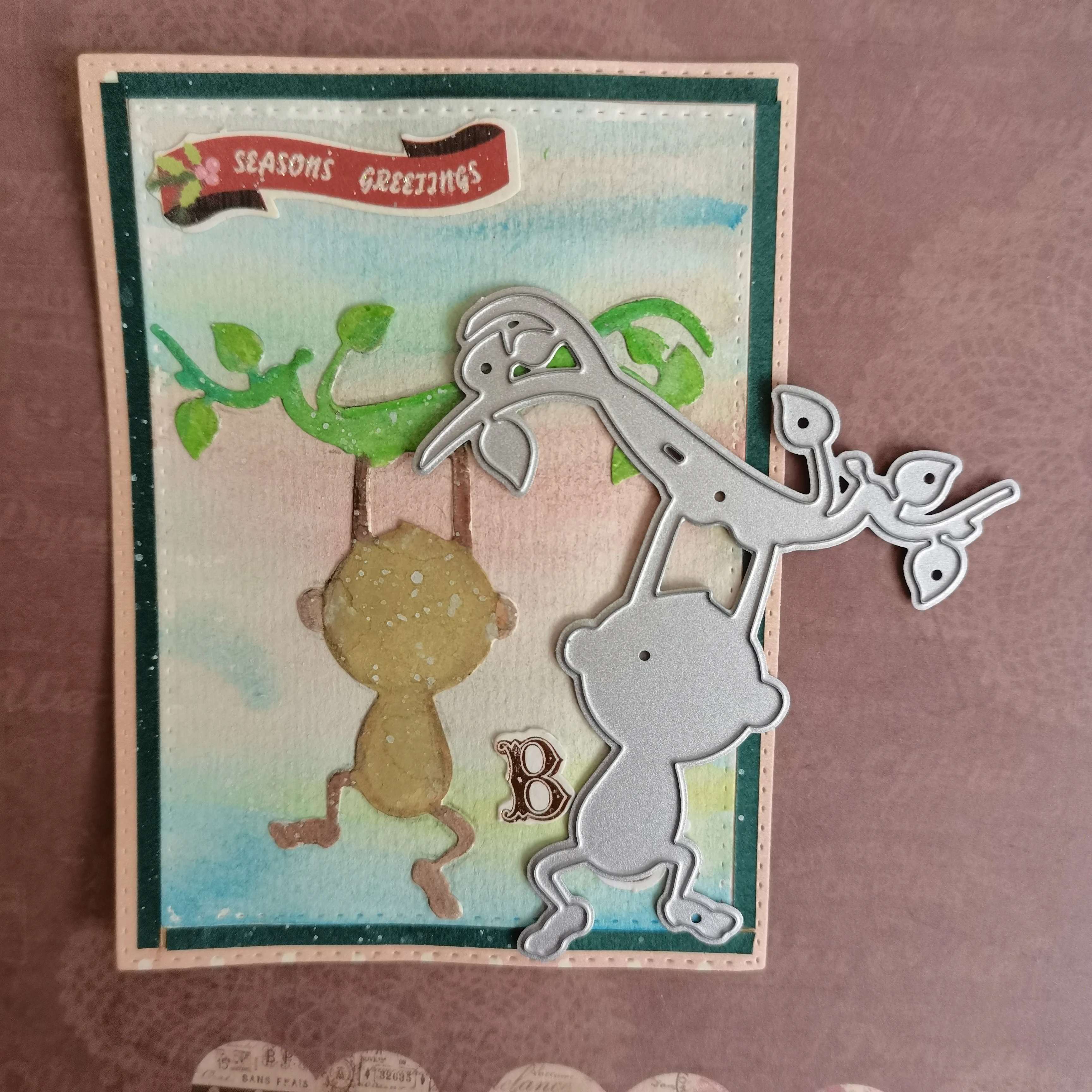 

New Monkey Metal Cutting Dies Decorative Scrapbooking Steel Craft Die Cut Embossing Paper Cards Stencils