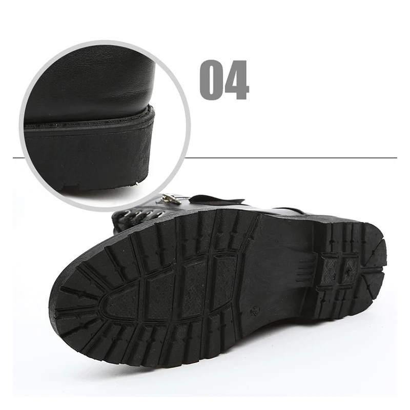 Классические хорошие мужские ботинки Aleafalling на шнуровке до середины икры мужская