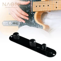 naomi guitar control plate 3 way loaded switch black color wired loaded prewired control plate for tl guitar