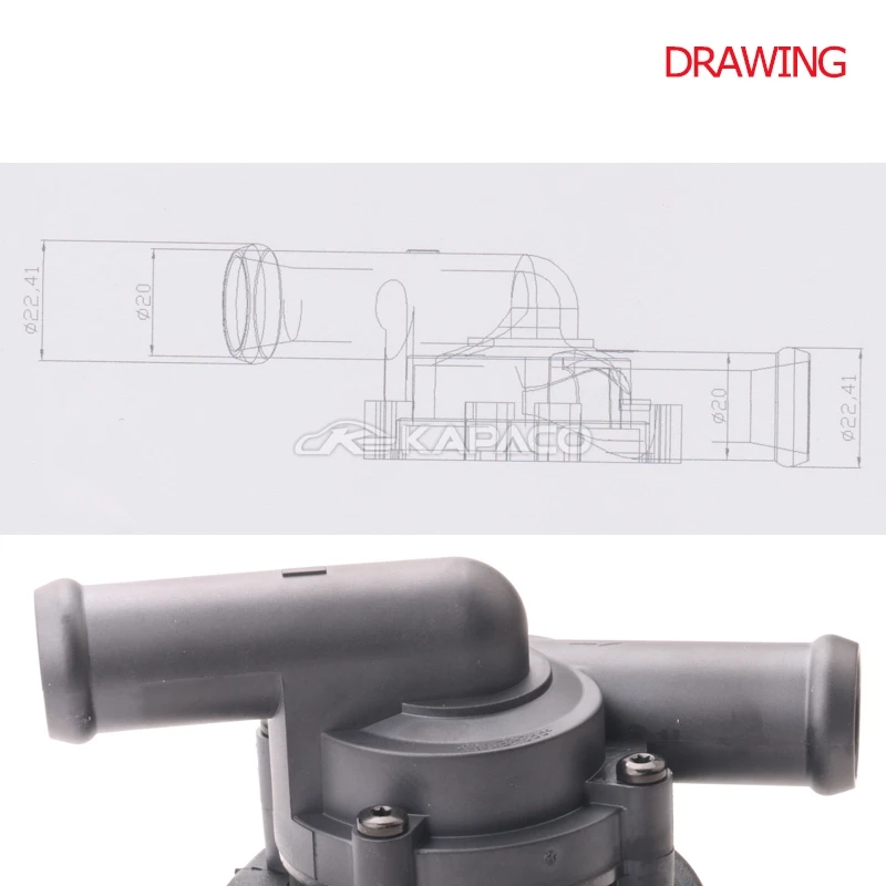 Дополнительный Электрический охлаждающий водяной насос 12 В для VW Volkswagen Passat 2 8 V6