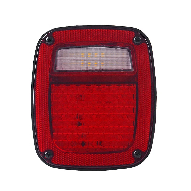 

Wholesales 12v red bezel US Version Running Brake multifunctional led tail light for 76~06 Jeep TJ