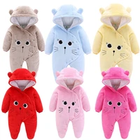 baby girls clothes newborn winter hoodie baby rompers polyester baby boy romper climbing outwear infant baby jumpsuit 3m 12m