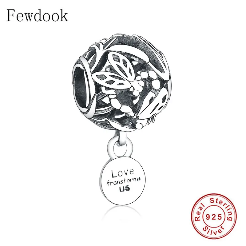 Подходит для оригинального панского браслета подлинный серебро 925 пробы ажурная