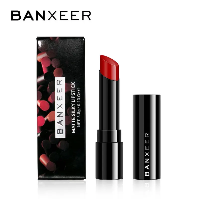 Матовая губная помада BANXEER 12 цветов стойкая увлажняющая гладкая водостойкая