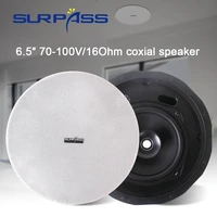 coxial wall ceiling speaker 6 5 public broadcast pa speakers 30w60w100w hifi stereo sound home audio system background music