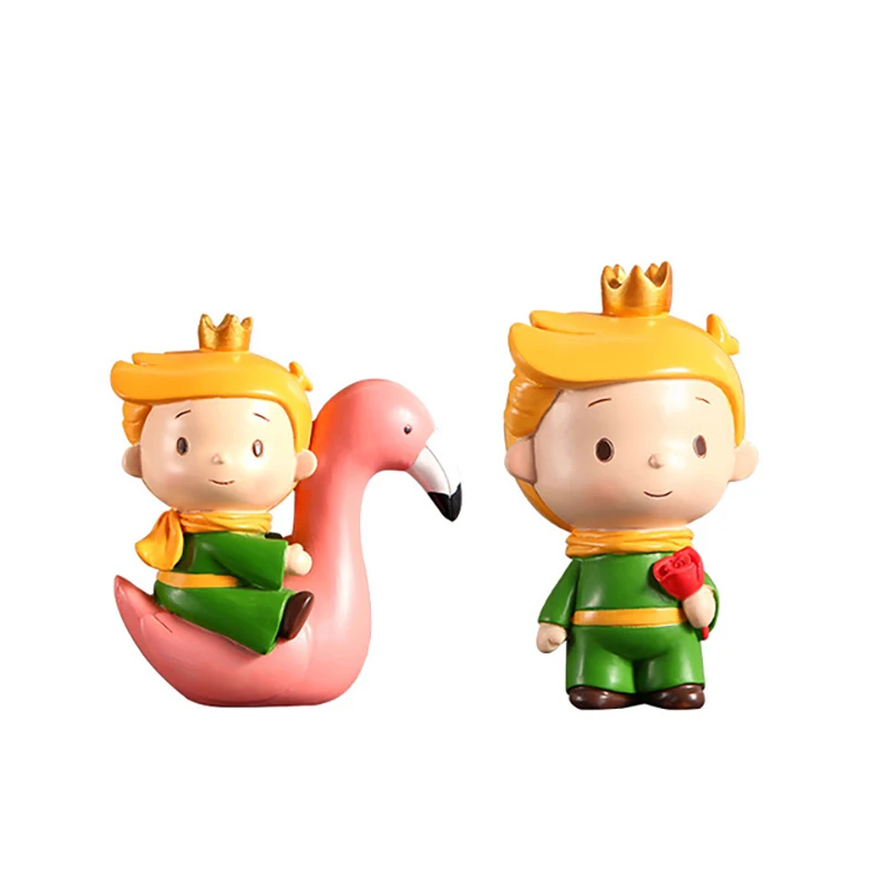 

Creative Little Prince Miniature Nordic style Figurines Handmade Easter Ornamental Gift Living Room Mini Desk Craft Home Decor