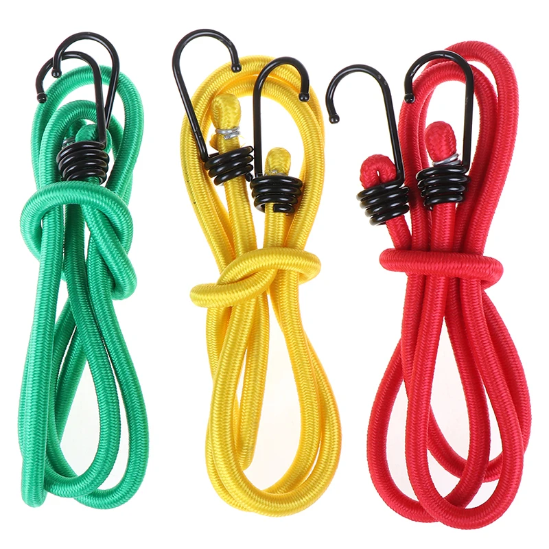 Эластичный банджи шнуры металлические крючки легкая веревка для велосипедов