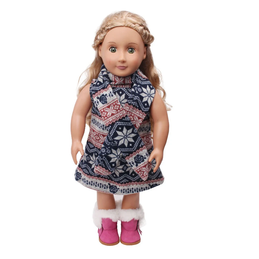 Doll Clothes Winter Sweater With Hat Fit 18 Inch American 43 Cm Born Baby Generation Christmas Birthday Gift | Игрушки и хобби