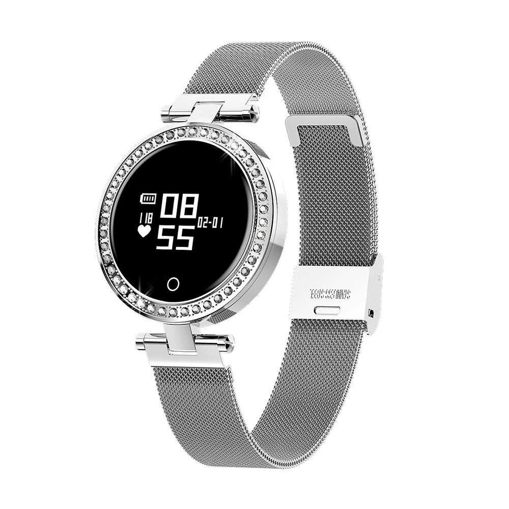 Женские Смарт часы фитнес трекер сна кровяное давление монитор сердечного ритма