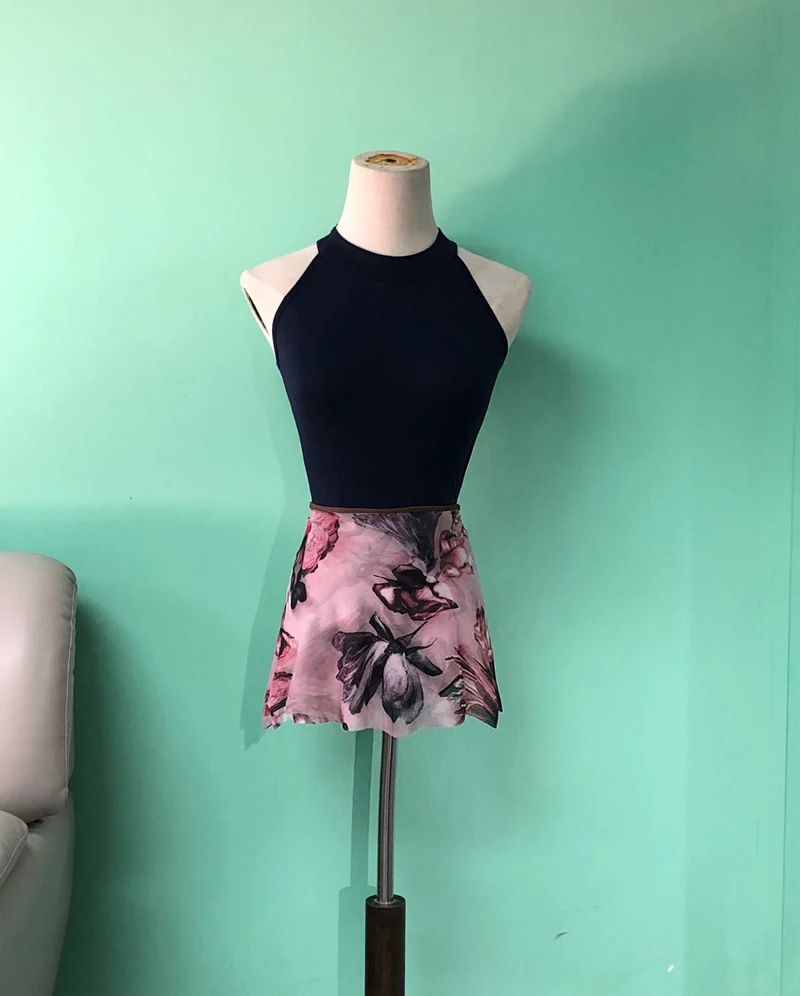 Гимнастическое трико для женщин новинка 2021 костюм танцев с высоким воротом