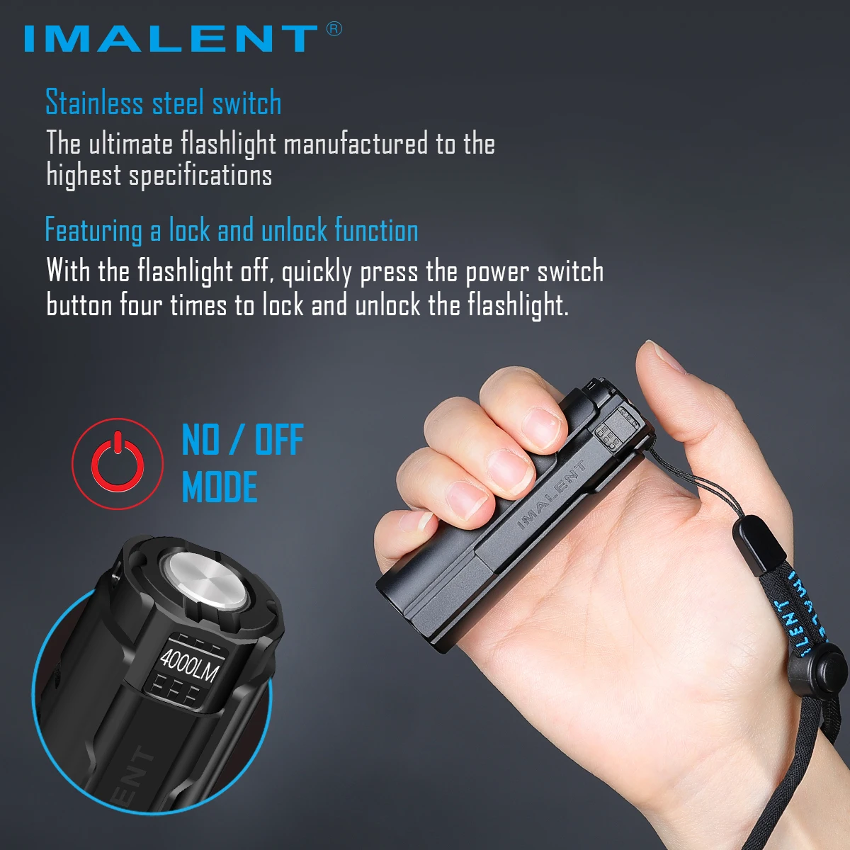 구매 IMALENT LD70 강력한 손전등 LED 충전식 4000 루멘 야외 조명 크리어 XHP70.2 방수 휴대용 밝은 랜턴