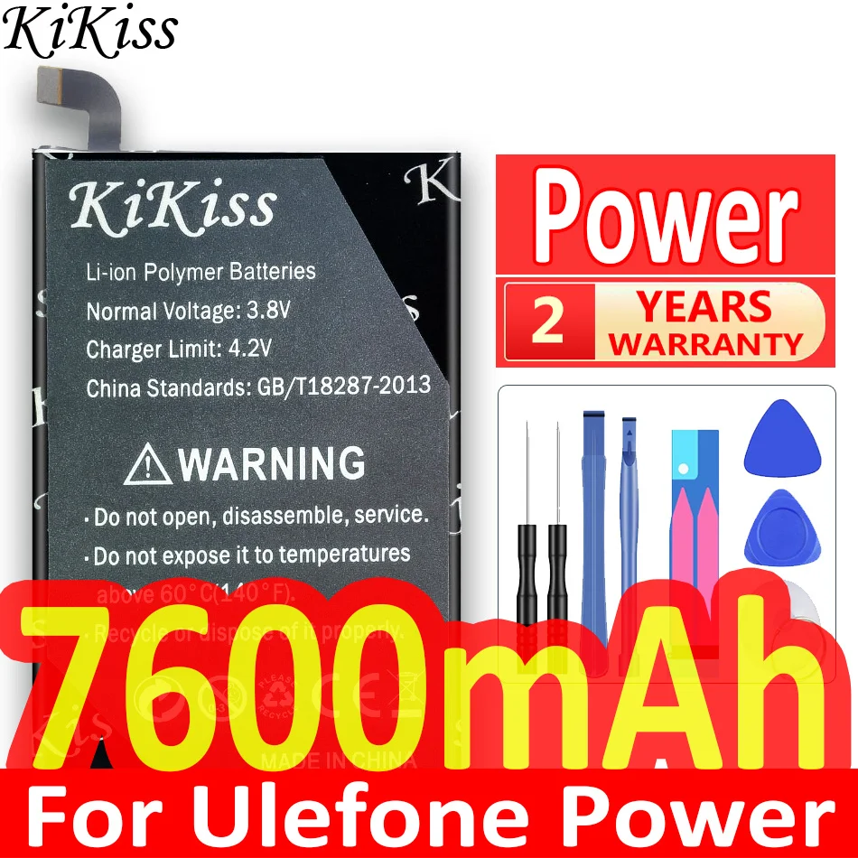 

7600mAh Battery for Ulefone Power Replacement Large Capacity Li-ion Backup Smart Phone In Stock