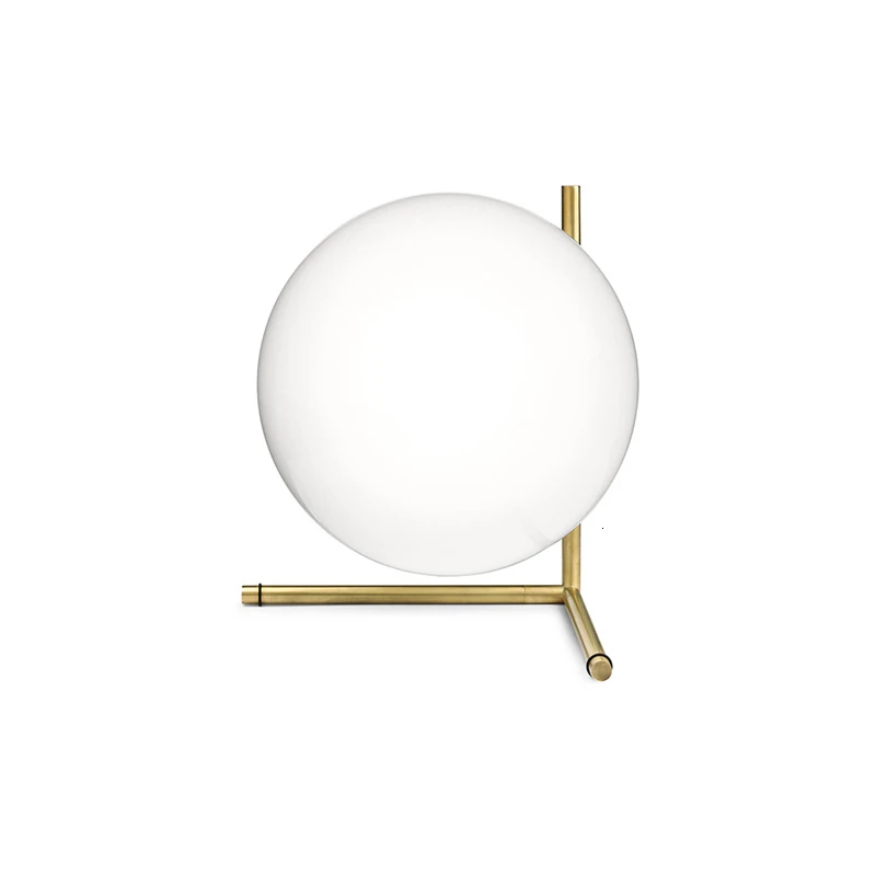 

Modern Table Lamp Glass Ball Lampshade Bedside Reading Study Gold Lights Bedroom Home Deco Desk Lighting AC85-240V