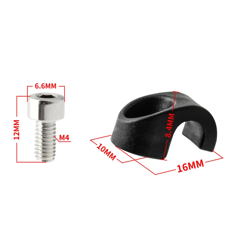MUQZI 5PCS Bike Fork Cable Clamp Hydraulic Disc Brake Hose Fixed Buckle Fork Cable Housing Guide Repair Accessory