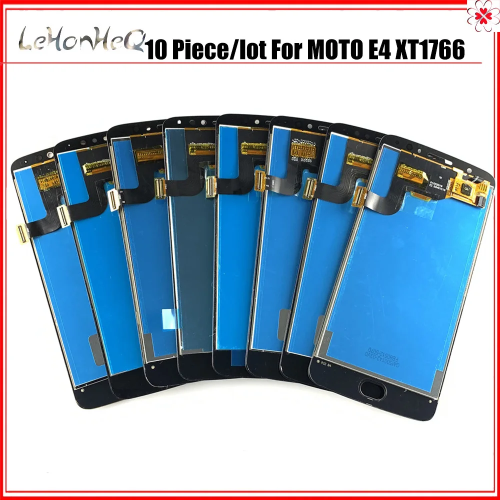 10 шт./лот LCD для Moto E4 XT1766 XT1763 XT1762 сенсорный стеклянный ЖК-дисплей | Мобильные