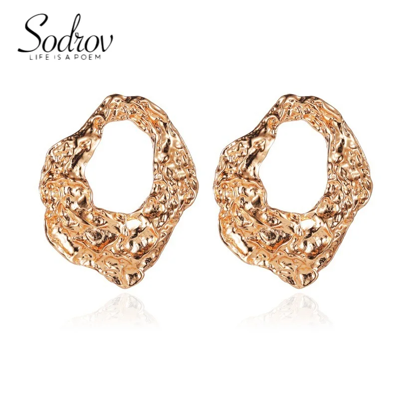 

Korean Fashion Earrings for Women 2021 Big Gold Earrings Trend Dangle Earrings Earings Fashion Jewelry 2021 Retro Jewelry