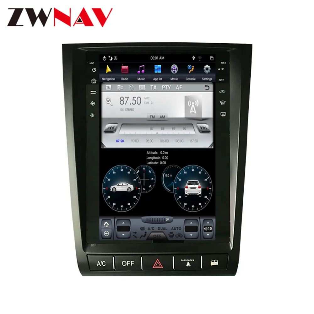 

Gps12.1"Tesla Style IPS Screen Android 9.0 For Lexus GS GS300 GS350 GS450 GS460 2004-2011 Radio GPS Map Navigation No DVD Player