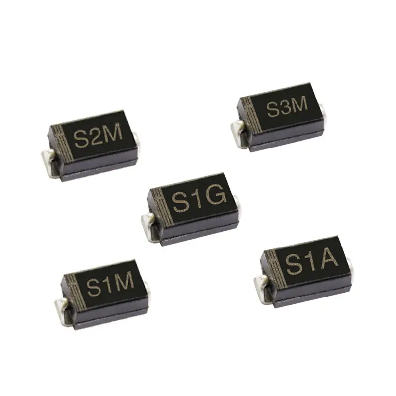 50 шт. SMD выпрямительный диод S1A S3M S1D S1G S2M S1M 3A с алюминиевой крышкой 50В 100V 200V 400V 600V 800V