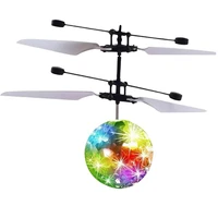 mini magic flying ball toy hand controlled flying spinner lighting flying toys mini drone 360rotating rgb light for kids adult