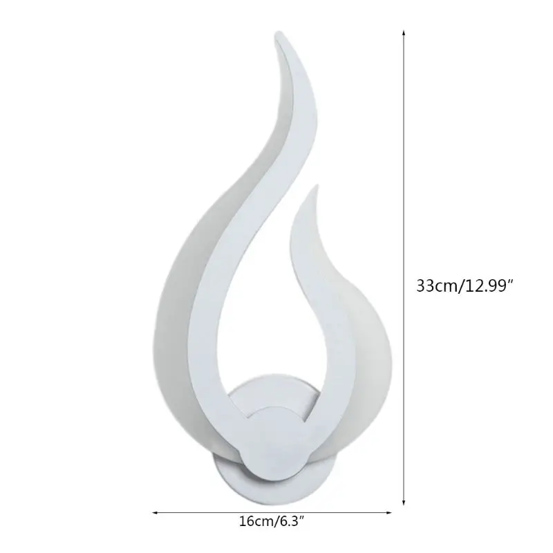 

L38A LED Light Modern Wall Lamp Acrylic Sconce 10W AC90-260V Flame Shape Indoor Bathroom Bedroom Living Room Hallway Art