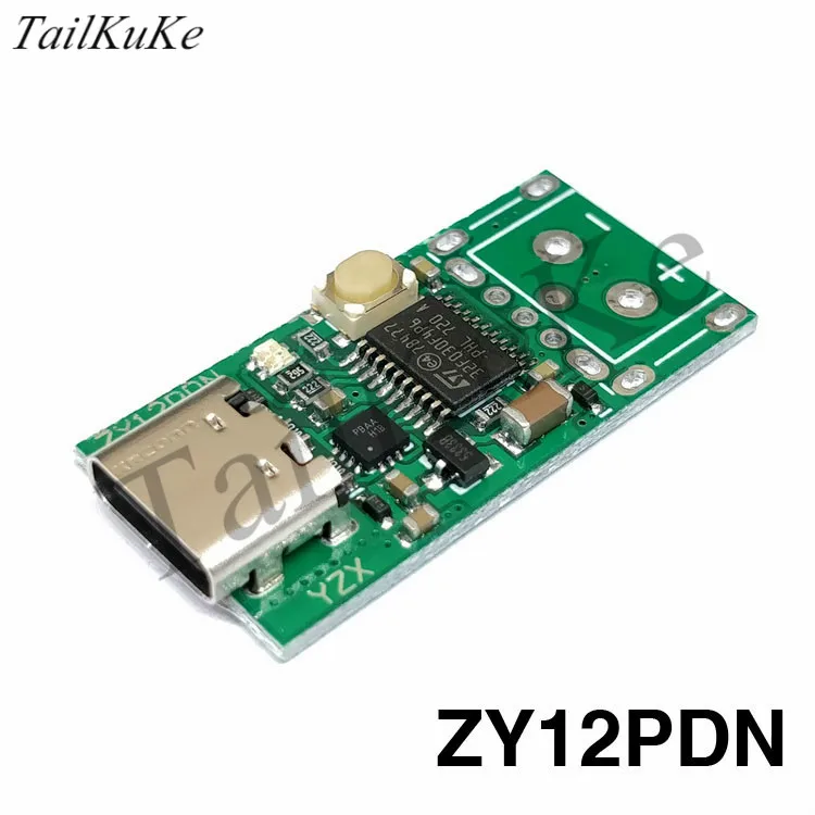 ZY12PDS Type C детектор для быстрой зарядки с USB разъемом поворотом PD2.03.0|Запчасти