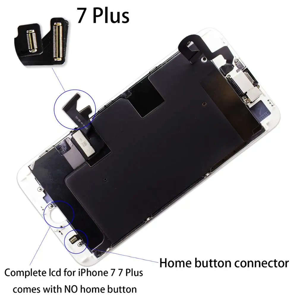 Полный комплект ЖК дисплей для iPhone 7 7Plus 8 Дисплей сенсорный дигитайзер экран без