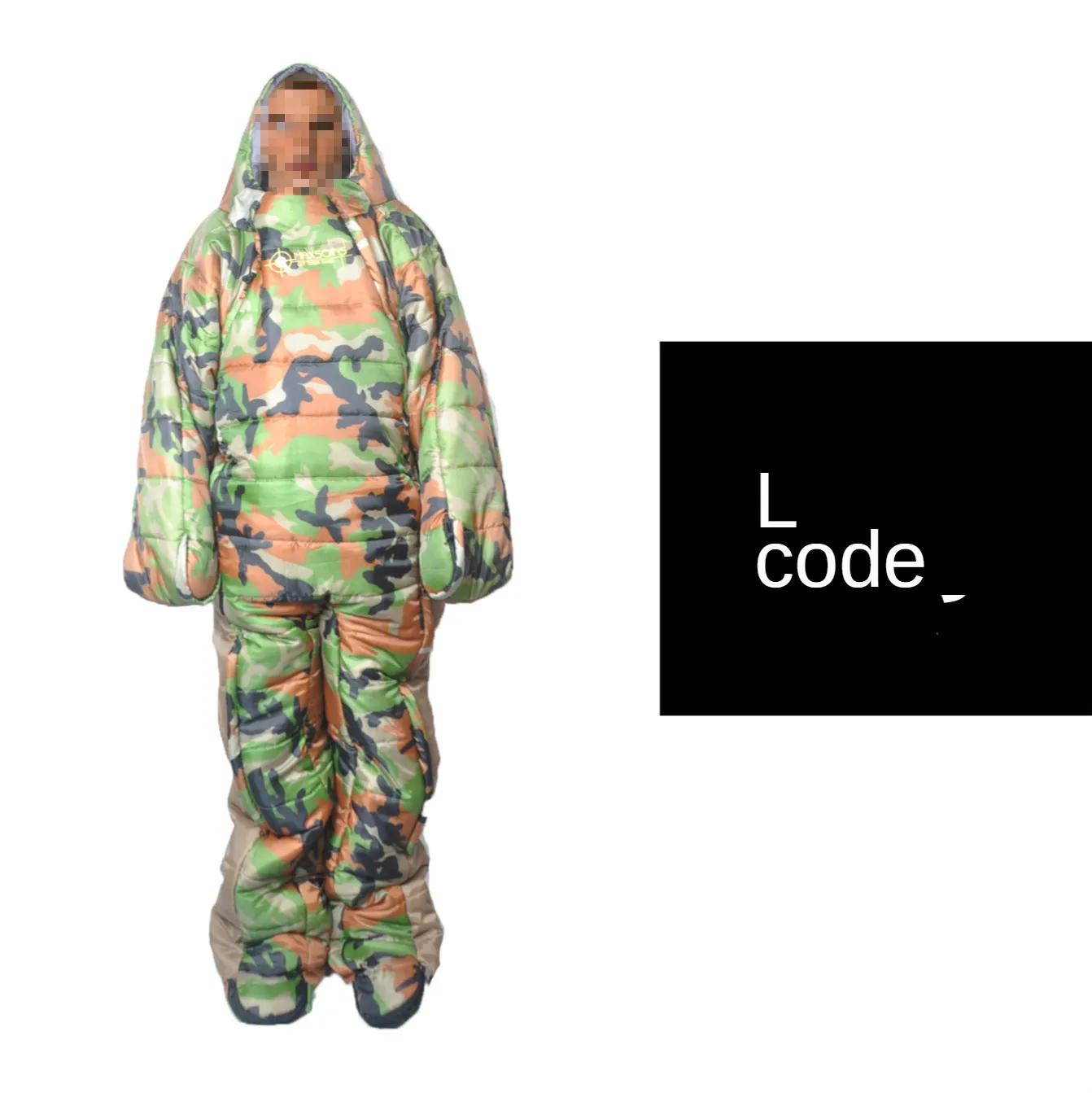 

Adult Outdoor Humanoid Sleeping Bag Camping Indoor Bedding Super Light Winter and Warm Season Cotton Bag